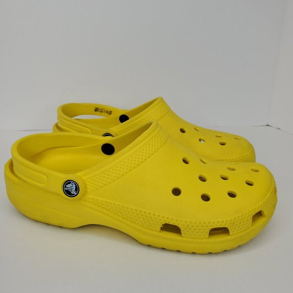 Crocs Unisex - Adult Men's and Women's Classic Clog Lemon Yellow Sz:8M - 10W.Goo - Picture 2 of 12